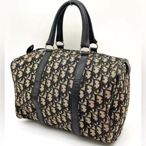 Dior trotter monogram Black and Cream Patterned Travel Bag